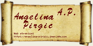 Angelina Pirgić vizit kartica